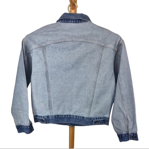 Levi's NWT Denim Trucker Jacket Crafted Oversized Inside Out XS/S - Picture 4 of 12
